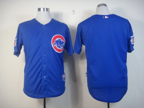 mlb chicago cubs blank blue jerseys