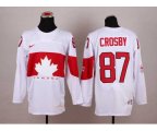 nhl team canada olympic #87 crosby white jerseys [2014 Olympic]