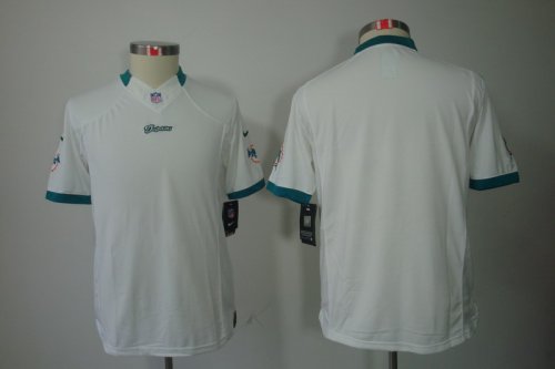 nike youth nfl miami dolphins blank white [nike limited]
