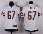 nike chicago bears #67 mills white elite jerseys