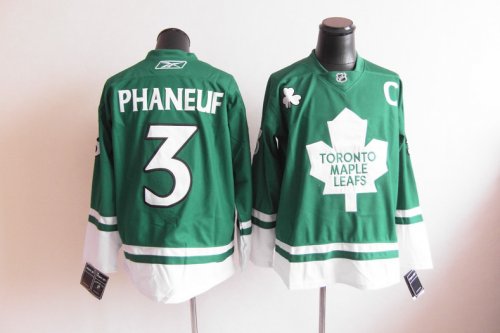 nhl toronto maple leafs #3 phaneuf green cheap jerseys