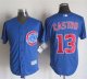 mlb jerseys Chicago Cubs #13 Castro Blue New Cool Base Stitched