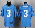 nike nfl seattle seahawks #3 wilson elite lt.blue jerseys