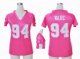 nike women nfl dallas cowboys #94 ware pink jerseys [draft him i