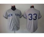 mlb new york yankees #33 grey jerseys [2013]