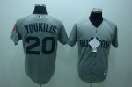 Baseball Jerseys boston red sox #20 youkilis grey(2009 style)