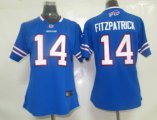 nike women nfl buffalo bills #14 fitzpatrick blue jerseys