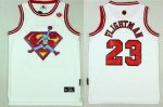 NBA Jersey Chicago Bulls #23 Michael Jordan White FlightMan Stit