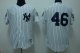 Baseball Jerseys new york yankees #46 pettitte white(2009 logo)