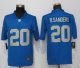 Men's NFL Detroit Lions #20 Barry Sanders Nike Rush Blue 2017 Throwback Vapor Untouchable Limited Jersey