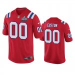 New England Patriots Custom Red Nike Super Bowl LIII Game Jersey - Men