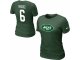 Women Nike New York Jets #6 Mark Sanchez Name & Number T-Shirt G