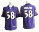 nike nfl baltimore ravens #58 dumervil purple jerseys [game]