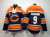 nike nfl chicago bears #9 mcmahon orange-blue [pullover hooded s