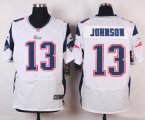 nike new england patriots #13 johnson white elite jerseys