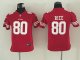 youth nike san francisco 49ers #80 rice red jerseys