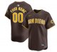 Custom San Diego Padres Brown Away Limited Stitched Jersey
