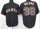 mlb jerseys san francisco giants #38 wilson black fashion