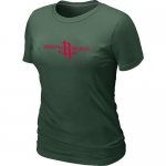 women nba houston rockets big & tall primary logo D.green T-Shir