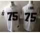 nike nfl oakland raiders #75 howie long elite white jerseys