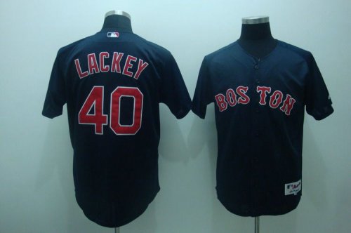 Baseball Jerseys boston red sox #40 lackey dk,blue[2009 style]