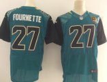 Men's NFL Jacksonville Jaguars #27 Leonard Fournette Green Elite Jerseys