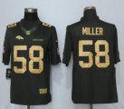 Men NFL Denver Broncos #58 Von Miller Nike Gold Anthracite Salute To Service Limited Jerseys