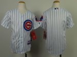 youth mlb chicago cubs blank white [blue strip]