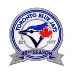 mlb toronto blue jays each jerseys can embroidered 40th anniversary patch