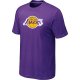 nba los angeles lakers big & tall primary logo Purple T-Shirt