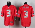 nike nfl seattle seahawks #3 wilson elite red jerseys