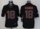 nike nfl denver broncos #18 manning black jerseys [nike limited]