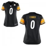 Women NFL Pittsburgh Steelers #0 James Conner Nike Black 2017 Draft Pick Game Jersey