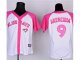 women mlb toronto blue jays #9 j.p. arencibia white and pink [20