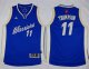 youth nba golden state warriors #11 klay thompson blue 2015-2016 christmas day stitched jerseys