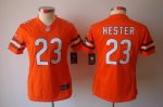 nike women nfl chicago bears #23 hester orange jerseys [nike lim