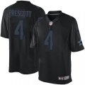 Men's Nike Dallas Cowboys #4 Dak Prescott Black Impact Limited NFL Jerseys