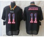 nike nfl washington redskins #11 jackson black [Elite USA flag f