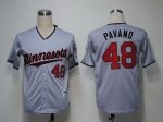 Baseball Jerseys minnesota twins #48 pavano grey[2011 minnesota]