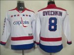 youth Hockey Jerseys washington capitals #8 alex ovechkin white[
