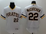 mlb pittsburgh pirates #22 andrew mccutchen majestic white flexbase authentic collection cooperstown jerseys