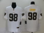 2020 New Football Las Vegas Raiders #98 Maxx Crosby White Golden Edition Jersey