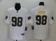 2020 New Football Las Vegas Raiders #98 Maxx Crosby White Golden Edition Jersey