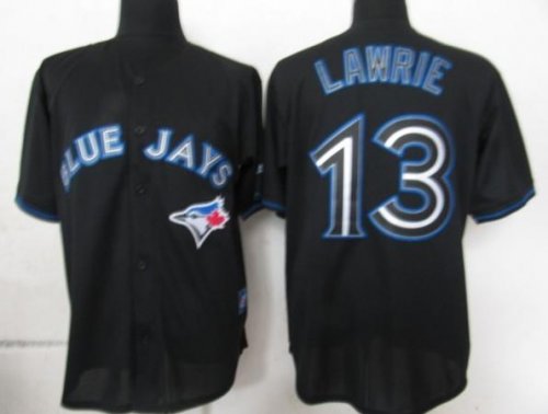 mlb jersey toronto blue jays #13 lawrie black fashion jerseys