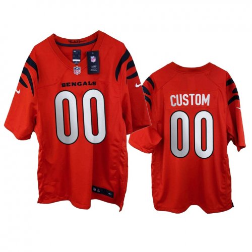 Cincinnati Bengals Custom Orange 2021 Game Jersey