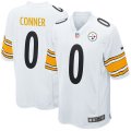 Men's NFL Pittsburgh Steelers #0 James Conner Nike White 2017 Draft Pick Game Jersey