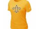 Women New Orleans Sains Yellow T-Shirts