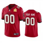 Tampa Bay Buccaneers Custom Red Super Bowl LV Champions Vapor Limited Jersey