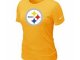 Women Pittsburgh Steelers Yellow T-Shirts