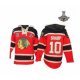 nhl chicago blackhawks #10 sharp red [pullover hooded sweatshirt